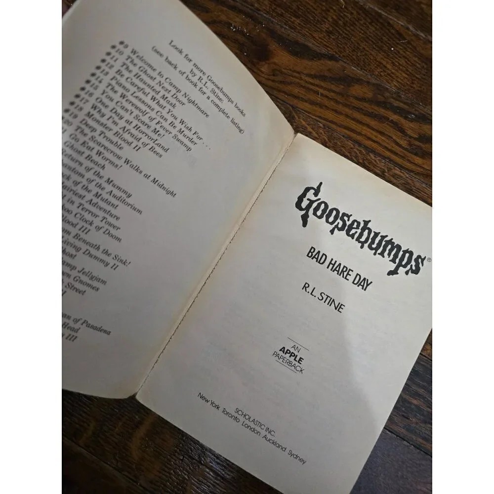 Goosebumps #41 Bad Hare Day By R.L. Stine Vintage 90s Scholastic Paperback